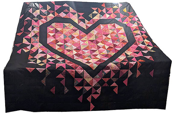 2022 Exploding Hearts Quilt